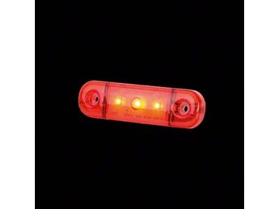 Strands Lighting 3-Inch Slim Side Marker Light; Red (Universal; Some Adaptation May Be Required)