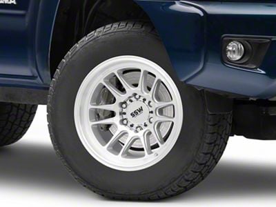 SSW Off-Road Wheels Raptor Machined Silver 6-Lug Wheel; 17x9; -12mm Offset (05-15 Tacoma)