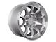 SSW Off-Road Wheels Apex Machined Silver 6-Lug Wheel; 17x9; -25mm Offset (21-24 Bronco, Excluding Raptor)