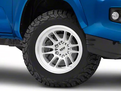 SSW Off-Road Wheels Raptor Machined Silver 6-Lug Wheel; 17x9; -12mm Offset (16-23 Tacoma)