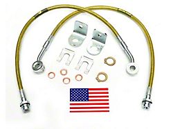 SuperLift Bullet Proof Front Brake Lines for 4 to 6-Inch Lift (97-05 Jeep Wrangler TJ)