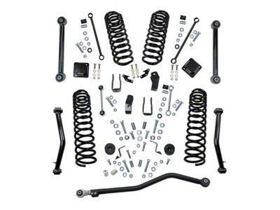 SuperLift 4-Inch Dual Rate Coil Suspension Lift Kit with Shock Relocation Brackets (20-25 Jeep Gladiator JT, Excluding Mojave)