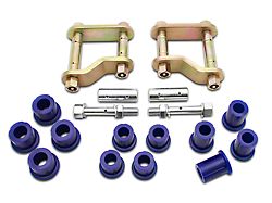 SuperPro Suspension Greaseable Shackle and Bushing Kit; Rear (05-21 Frontier)