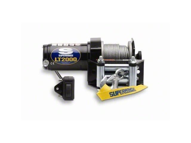 Superwinch 2,000 lb. LT2000 Winch with Steel Cable (Universal; Some Adaptation May Be Required)