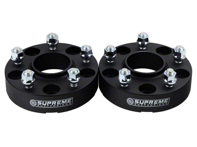 Supreme Suspensions 2-Inch Pro Billet Hub and Wheel Centric Wheel Spacers; Set of Two (07-18 Jeep Wrangler JK)