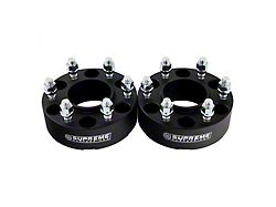 Supreme Suspensions 1.50-Inch Pro Billet Wheel Spacers; Black; Set of Four (03-24 4Runner)