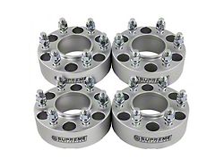 Supreme Suspensions 1.50-Inch Pro Billet Wheel Spacers; Silver; Set of Four (03-24 4Runner)