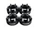 Supreme Suspensions 1.50-Inch Pro Billet Hub and Wheel Centric Wheel Spacers; Black; Set of Four (22-24 Bronco Raptor)