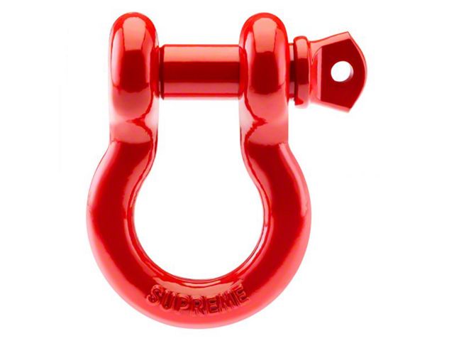 Supreme Suspensions 3/4-Inch D-Ring Shackle Kit; Red