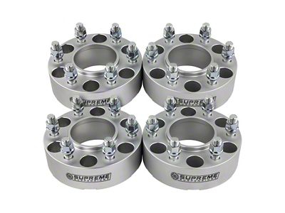 Supreme Suspensions 1.50-Inch Pro Billet Hub Centric Wheel Spacers; Silver; Set of Four (05-25 Frontier)