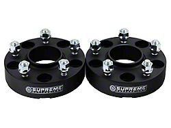 Supreme Suspensions 1.25-Inch Pro Billet Hub Centric Wheel Spacers; Black; Set of Two (99-10 Jeep Grand Cherokee WJ & WK)