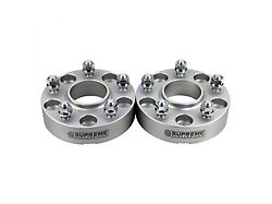Supreme Suspensions 2-Inch Pro Billet Hub Centric Wheel Spacers; Silver; Set of Two (99-10 Jeep Grand Cherokee WJ & WK)