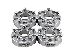 Supreme Suspensions 2-Inch Pro Billet Hub Centric Wheel Spacers; Silver; Set of Four (99-10 Jeep Grand Cherokee WJ & WK)