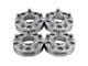 Supreme Suspensions 2-Inch Pro Billet Hub and Wheel Centric Wheel Spacers; Silver; Set of Four (07-18 Jeep Wrangler JK)