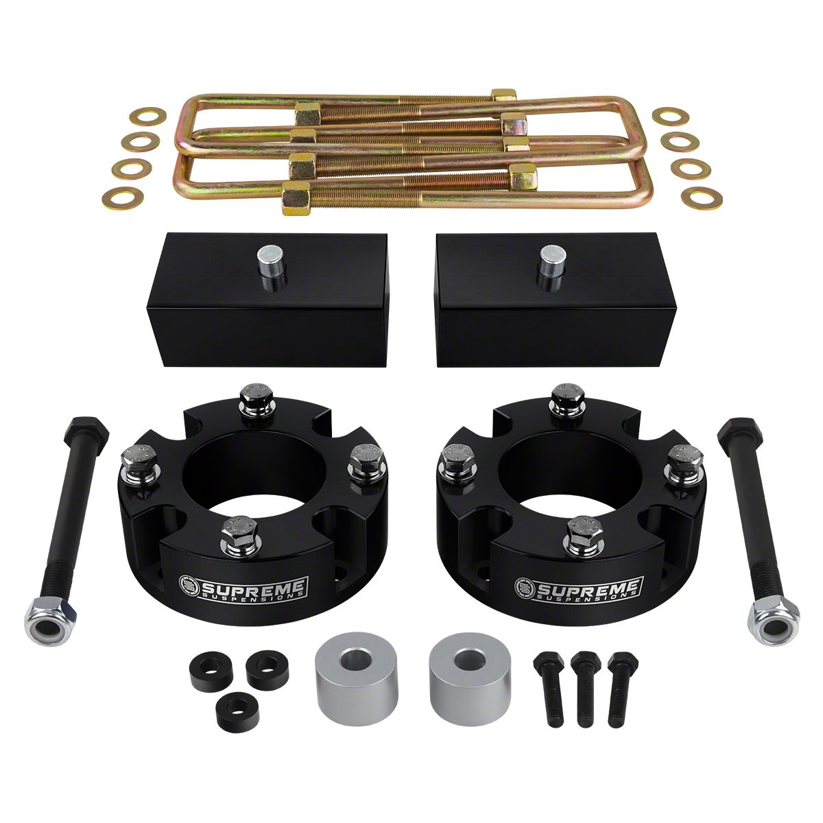 Supreme Suspensions Tundra 3-Inch Front / 2-Inch Rear Pro Billet Lift ...