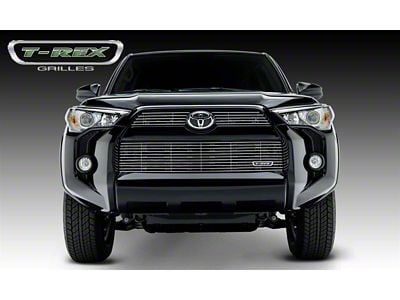 T-REX Grilles Billet Series Upper Grille Overlay; Polished (14-19 4Runner, Excluding Limited & TRD Pro)