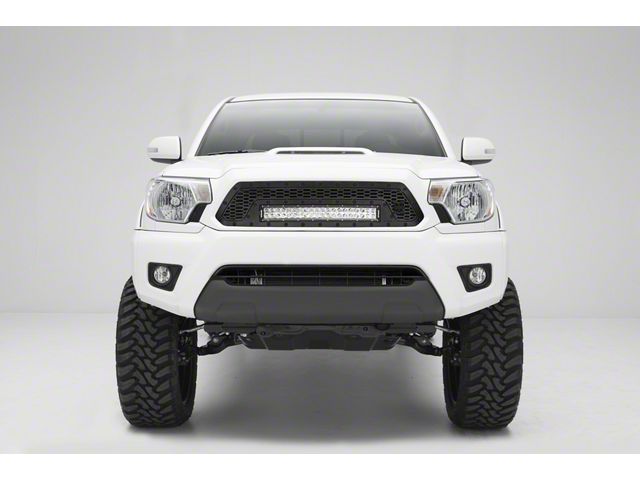 T-REX Grilles Stealth Laser Torch Series Upper Grille Insert with 20-Inch LED Light Bar; Black (12-15 Tacoma)