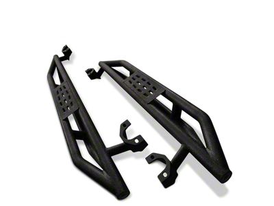 Rocker Steps; Textured Black (07-18 Jeep Wrangler JK 2-Door)