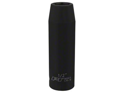 1/2-Inch Drive Impact Socket; Standard; Deep Wall