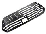 1-Piece Steel Pro Style Upper Grille Overlay; American Flag Wave (18-23 Tacoma)