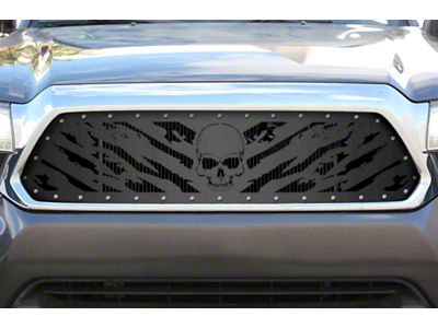 1-Piece Steel Upper Grille Insert; Nightmare (12-15 Tacoma)