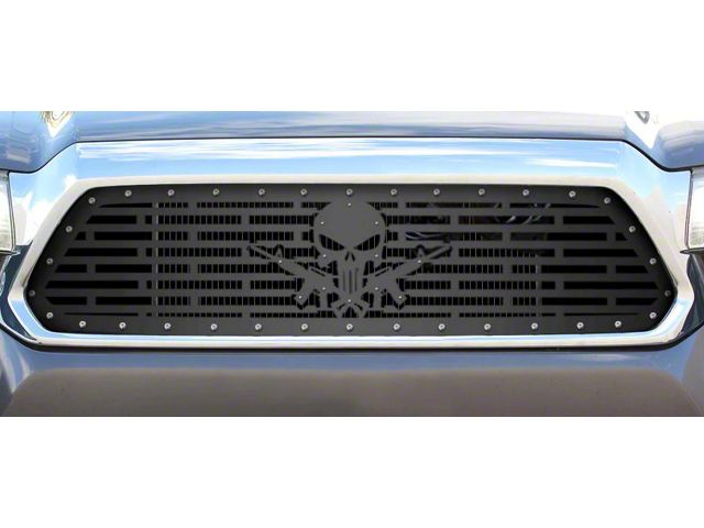 1-Piece Steel Upper Grille Insert; Punisher AR-15 (12-15 Tacoma)