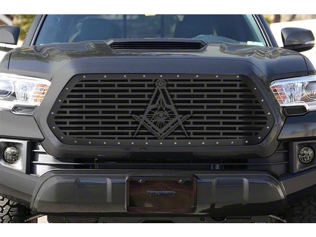 1-Piece Steel Upper Replacement Grille; Freemason Eye (16-17 Tacoma)