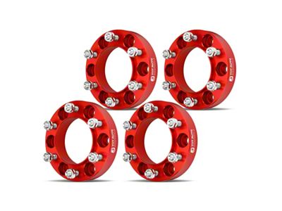 1.25-Inch 6-Lug Wheel Spacers; Black; Set of Four (05-23 Tacoma)