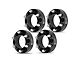 1.50-Inch 6-Lug Wheel Spacers; Black; Set of Four (05-23 Tacoma)