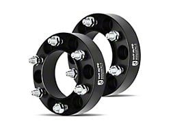 1.50-Inch 6-Lug Wheel Spacers; Black; Set of Two (05-23 Tacoma)