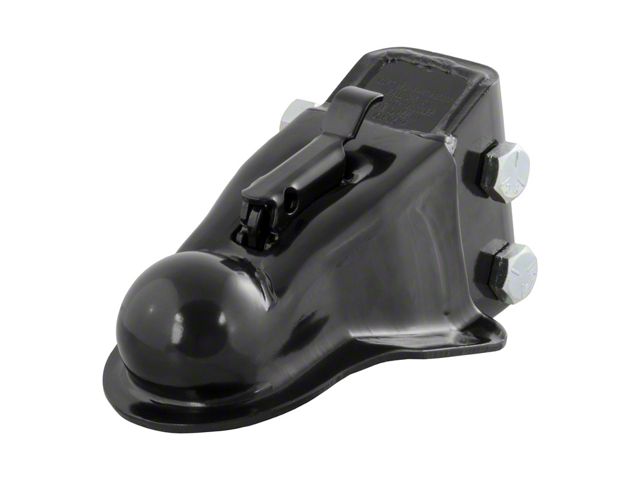 2-5/16-Inch Channel-Mount Coupler with Easy Lock; Black