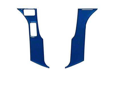2-Button Steering Wheel Accent Trim; Blazing Blue (16-23 Tacoma)