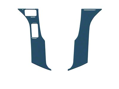 2-Button Steering Wheel Accent Trim; Cavalry Blue (16-23 Tacoma)