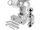 2-Inch Receiver Hitch Adjustable Dual-Ball Mount; 6-Inch Drop; Silver (Universal; Some Adaptation May Be Required)
