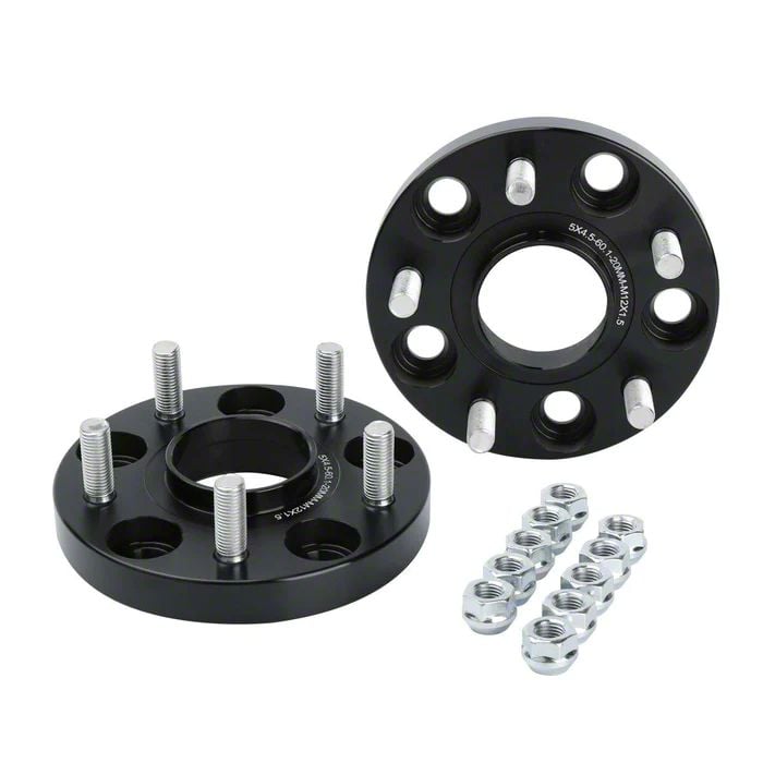 Tacoma 20mm Hubcentric Pro Billet Wheel Spacers; Black (05-15 2WD ...