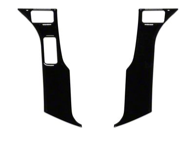 3-Button Steering Wheel Accent Trim; Gloss Black (16-23 Tacoma)