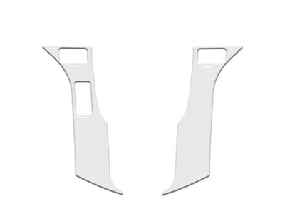3-Button Steering Wheel Accent Trim; Gloss White (16-23 Tacoma)