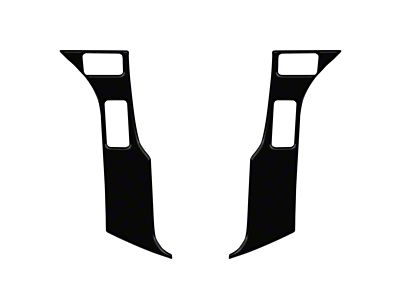 4-Button Steering Wheel Accent Trim; Matte Black (16-23 Tacoma)