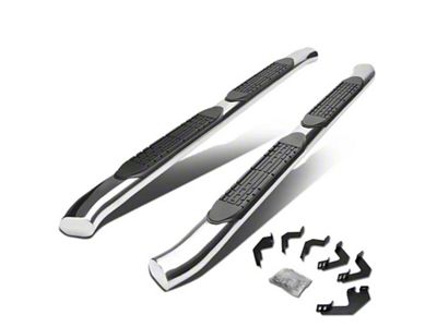 4-Inch Nerf Side Step Bars; Stainless Steel (05-23 Tacoma Access Cab)