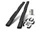 5-Inch Oval Straight Side Step Bars; Black (05-23 Tacoma Double Cab)