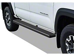 6-Inch iStep Stainless Steel Running Boards; Black (05-23 Tacoma Double Cab)