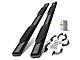 6-Inch Oval Straight Side Step Bars; Black (05-23 Tacoma Double Cab)