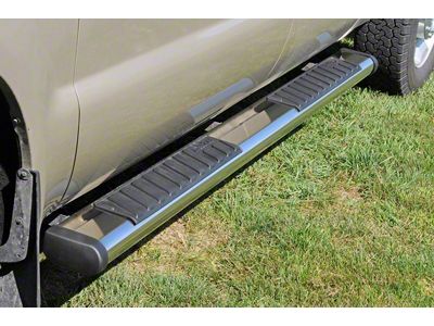 6-Inch Oval Tube Step Side Step Bars without Mounting Brackets; Stainless Steel (05-23 Tacoma Access Cab)