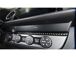 Above Climate Control Accent Trim Strip; Domed Carbon Fiber (16-23 Tacoma)