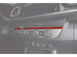 Above Climate Control Accent Trim Strip; Forged Carbon Fiber (16-23 Tacoma)