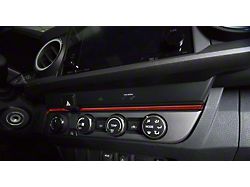 Above Climate Control Accent Trim Strip; Ruby Red (16-23 Tacoma)