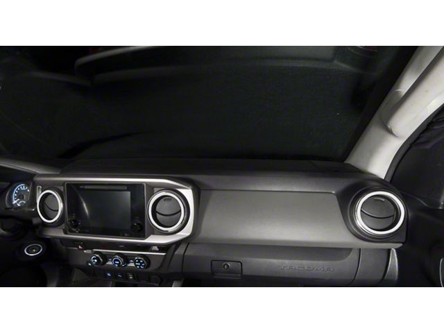 A/C Vent Ring Accents; Matte White (16-23 Tacoma)