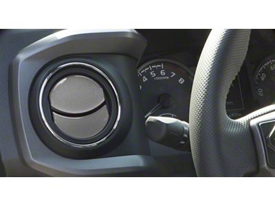 Air Vent Accent Trim; Charcoal Silver (16-23 Tacoma)