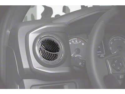 Air Vent Accent Trim; Forged Carbon Fiber (16-23 Tacoma)