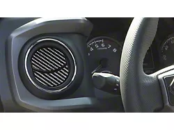 Air Vent Accent Trim; Raw Carbon Fiber (16-23 Tacoma)